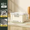 Caja de almacenamiento de estilo industrial transfronteriza, gran capacidad, organizador doméstico extragrande, caja de almacenamiento portátil para acampar al aire libre y uso en automóvil