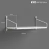 Estante de almacenamiento de pared sin perforaciones, partición de pared montada en la pared junto a la cama, decoración de pared para sala de estar, estante para router, estantería de pared