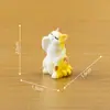 Figuritas de felpa realistas, lindas y pequeñas, de vaca y gatito, accesorios de decoración DIY para casa de muñecas, adornos de escritorio