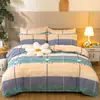 Tela de Flores a Cuadros, Tela Amigable con la Piel, Piezas Grandes de Tela para Sofá, Cortinas, 4 Sábanas, Fundas de Edredón, Tela Color Arroz, Ropa de Cama en Color Loto