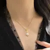 Estilo Similar de Xiaohongshu Lujoso Estilo Palacio Dama de Gama Alta Collar de Perlas Cepilladas Elegante Moderno Sencillo