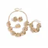 Pendientes de Metal con Forma de Caracola Transfronterizos Europeos y Americanos, Collares, Pulseras, Cadena para Clavícula Estilo Vintage, Lujo Ligero, Gama Alta, Joyería Minimalista para el Cuello