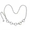 Cadena de cintura de girasol europea y americana Cadena corporal de metal para mujer Luna Creciente cadena cruzada elegante y ajustable cinturón de vestido decoración de cintura