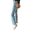 Jeans Reto Pequeno Primavera e Outono Feminino Outono Fino 2024 Moda Versátil Nova Chegada Calça de Tubo Nove Pontos Estilo Francês