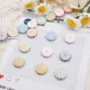 Contas Espaçadoras Laqueadas com Furo Reto de Crisântemo Materiais para Corrente de Celular DIY Acessórios Liga Colorida Decorações de Celular Fofo
