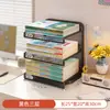 Apoios de Livro Estante de Mesa Armazenamento de Livros para Estudantes Rack de Armazenamento de Mesa Prateleira de Armazenamento para Mesa de Escritório Classificação por Matéria