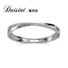 Pulsera de Plata S925 Disney con Elementos Swarovski Pulsera Geométrica Elemental Chapada en Oro Pulsera Geométrica Simple