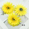Flor de Gerbera Brillante Simulada Cabeza de Flor de Crisantemo Fulang DIY Accesorios para el Cabello Hanfu Pasador Material de Flor Fabricación Adornos Pequeños Fotográficos