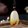 Jade A bens Xinjiang Hetian Jade material semente pedra original DIY pulseira semente Pedra semente Jade contas soltas artesanato de jade