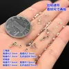 Plata de ley s925 Plata rota Varios Taels Cuentas Mini espaciadores Cuerda de mano trenzada Pulsera Collar Accesorios hechos a mano diy
