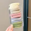 Elásticos de Cabelo em Lata para Mulheres, Alta Elasticidade, Elásticos de Cabelo Duráveis, Argolas de Cabelo Pretas, Borrachinhas, Elásticos de Cabelo para Crianças, Atacado