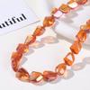 Pendientes de cuentas de vidrio multicorte irregulares de colores degradados AB, collar para mujer, pulsera, accesorios de joyería DIY, material