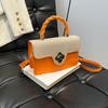 Diseño Sencillo, Moderno para el Trayecto, Nuevo Estilo Verano 2026, Bloques de Color, Bolso Cruzado de Hombro con Textura, Bolso Cuadrado Pequeño