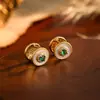 Populares Aretes de Concha con Temática Marina, Modernos y a la Moda, con un Toque de Lujo, Exquisitos y Elegantes, Accesorios de Oreja Versátiles de Lujo Ligero
