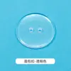 Camisa de Botão com Botões Internos Grandes, Cardigã com Quatro Furos e Dois Olhos, Botões Pequenos Redondos Preto e Branco Transparentes para Manga Curta