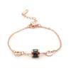Pulsera de Amistad Única para el Año de Nacimiento, No Se Desvanece, Diseño de Alta Gama, Acero Titanio Oro Rosa Joyería para Mujer Venta al por Mayor Hecho a Mano