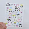 Olhos Grandes Fofo Tamama Adesivos de Unha Fofo Crítico Desenho Animado Sem Pintura à Mão Brilhante Olho de Gato Unha Usável Decorações de Unha