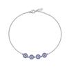 Collar y pulsera de plata de ley S925 con diseño de palmeras y ojos, joyería de lujo para mujer