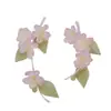 Primavera 2025 Diseño Original Hecho a Mano Antiguo Fresco y Elegante Rosa Pasador Suave Adorno de Cabeza Hanfu Accesorios para el Cabello Flor Caliente