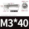 Tornillo Combinado de Acero Inoxidable 304 de Cabeza Cilíndrica con Hexágono Interior Tres Tornillos Perno de Cabeza de Copa M2-M12 Resistente a la Corrosión