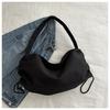 Bolso Grande de Tela de Nailon Estilo Coreano para Mujer 2024 Primavera Nuevo Suave Colapsable Casual Artístico con Cordón Ajustable Bolso de Hombro Simple para Mujer