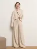 Suave y pegajoso al tacto al usarlos, casual, holgados, color liso, encaje de punto con cordones, estilo perezoso de punto, color camel, Otoño/Invierno 2026