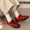 Zapatos Agan Zapatos Alemanes Retro 2026 Estampado de Leopardo Cómodos Modernos Suela Gruesa Zapatos Deportivos Casuales Nuevo Estilo Rad Mujer Hermosos