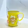 Vaso para Enjuague Bucal Bubu Taza de Cepillado Dental de Dibujos Animados Hogareño Lindo Cepillo de Dientes Niño Niña Niños Paquete Combinado de Cepillo de Dientes