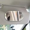 Visera de Sol para Coche Espejo de Maquillaje Parasol para Coche Espejo de Vanidad Acero Inoxidable Espejo Decorativo Interior de Coche Espejo de Maquillaje para Coche