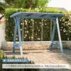 Columpio de Madera Resistente a la Corrosión de Moda para Patios Exteriores en Jardines Pequeños, Columpio Infantil de Madera Maciza para Balcones Interiores en Apartamentos Pequeños, Columpio Individual para Ocio en Casa