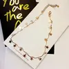 Sentido del Diseño Moda Círculo Completo Estrella de Cinco Puntas Collar choker Collar Coreano ins Popular en Internet Estilo Frío Cadena de Collar para Clavícula