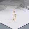 Anillo de oro con diamantes de plata de ley s925 bajo el árbol baniano apertura ajustable simple exquisito anillo europeo y americano mujeres