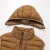 Colete de fleece forrado plus size para casal, moda transfronteiriça, colete de casal quente com costelas à prova de vento, colete com capuz moderno
