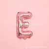 Versão fina de beleza imitação tema festa de feriado casamento arranjo carta terno balão de filme de alumínio letra cor ouro rosa 16 polegadas