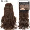 Fabricante de Cortina de Cabello para Peluca Venta al por Mayor Comercio Exterior Transfronterizo Ola Grande Fibra Química Hilo de Pesca Cortina de Cabello Rizado Extensión de Cabello Sin Costuras Pieza de Peluca