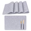 Posavasos Personalizado Ningxin Patrón de Tela Posavasos de Cuero Doble Cara Impermeable y Resistente al Aceite Mantel de Mesa Mantel Aislante para Mesa de Comedor Resistente a Altas Temperaturas Comida Occidental