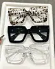 Moda Retro Moderno Europeo y Americano Gafas de Sol de Marco Cuadrado Grande para Mujer, Lentes de Alta Definición sin Graduación con Marco Degradado para Hombre, Elegantes y Versátiles para Ropa de Calle