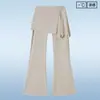 Pantalones de Yoga Acampanados Tallas Grandes Transfronterizos para Mujer con Falda en la Parte Trasera Pilates Delgados Altos Pantalones de Falda Extendida Pantalones Deportivos Fitness