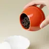 Pote Cerâmico para Chá com Esmalte de Cor Mineral Original das Dinastias Tang e Song, Acessório para Cerimônia do Chá, Pote para Pó de Incenso, Pote Selado, Recipiente para Armazenamento de Chá, Pote de Chá para Armazenamento Doméstico, Dinastias Tang e Song