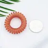 Cuerda para el pelo de celebridad de Internet coreana Anillo para el pelo de línea telefónica ins Cuerda para el pelo sin marcas Accesorios para el pelo marrón translúcido degradado