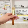 Brocha Contouring para Base de Maquillaje Tipo Empuje Pequeña de Pelo de Zorro Dorado, Brocha Biselada Frontal para Rubor para Productos en Crema y Líquidos, Tamaño Grande, Pelo Animal de Cangzhou