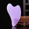 Herramienta de masaje facial de belleza en forma de corazón transfronteriza, cepillo meridiano de resina para lifting y reafirmación facial, tabla de raspado y acupresión