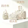 Bolsa de Cosméticos de Malla Portátil de Gran Capacidad Bolsa de Almacenamiento de Artículos de Tocador para Viaje Transparente de Alta Apariencia Bolsa Organizadora Portátil para Cosméticos