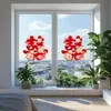 Adhesivo Estático de Boda con Terciopelo, Personaje Doble Felicidad, Modelo Nuevo 2026 para Decoración de Habitación de Boda, Pegatinas sin Rastro para Puertas y Ventanas de Vidrio, Muebles, Artículos de Boda
