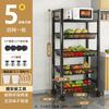 Rack de Armazenamento Multifuncional de Cozinha de Chão para Microondas, Temperos, Legumes, Utensílios de Cozinha, Forno, Camadas