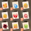 Chaveiro de Acrílico Pingente de Emoticon Desenho Animado Criativo Ornamento para Mochila de Estudante Presente Engraçado Interessante
