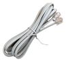 Funda Exterior Grande 1.5m Cable Telefónico Completamente de Cobre 1.5m Cable Telefónico de Dos Conductores Recto con Doble Extremo y Conectores de Doble Cristal