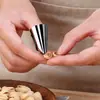 Descascador Eambean Artefato Gadget Descascador de Castanha Cabeça de Frango Multifuncional Colheita de Vegetais Corte de Vegetais Protetor de Mão Tampa de Unha de Ferro