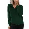 Suéter holgado con cremallera y manga larga para mujer, abrigo informal a rayas, estilo europeo y americano, para otoño e invierno