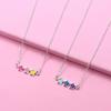 Venta caliente transfronteriza ins BFF buenos amigos lindo colorido estrella de cinco puntas collar para niños collar de regalo para niños
